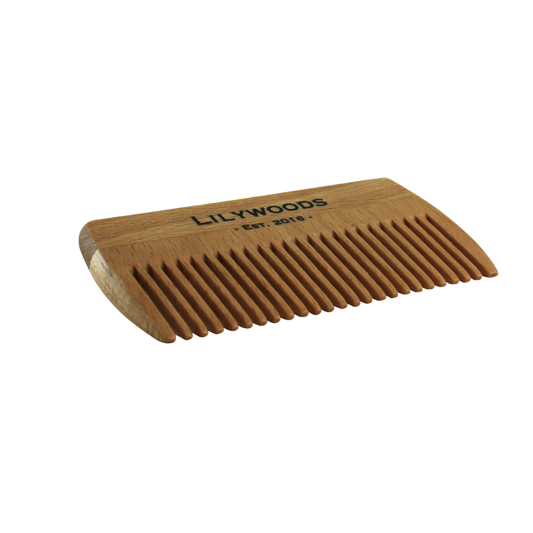 Fine Tooth Beech Wood Beard Comb